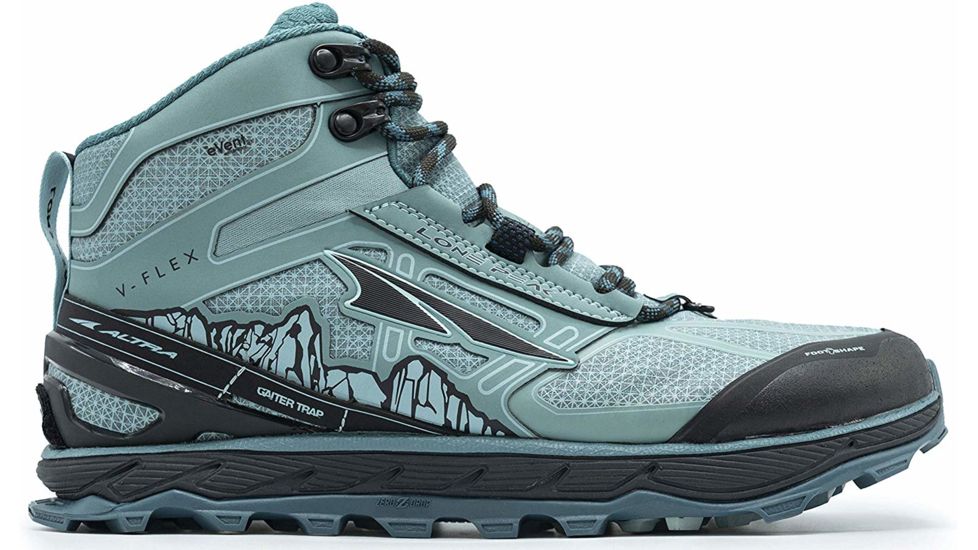 Altra Arrows Lone Peak 4 Mid RSM Trailrunning Shoes - Women's, Mineral Blue, 6 US, ALW1855N-419-6
