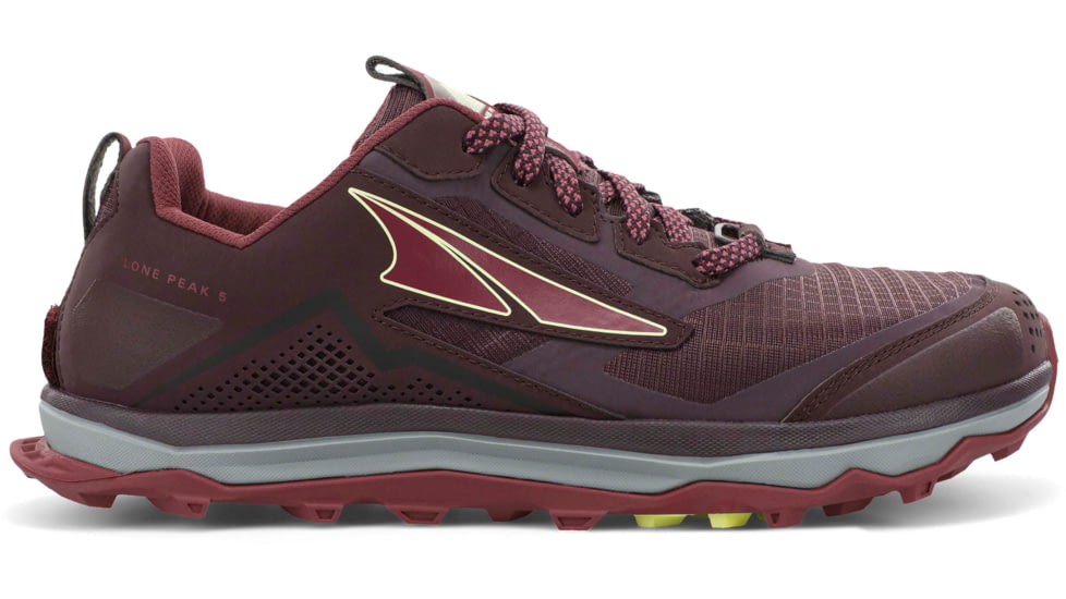 Altra Arrows Lone Peak 5 Shoes - Womens, Dk Port/Lt Rose, 9, AL0A4VR7607-9-MED