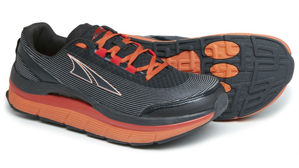Altra Arrows Olympus 1.5 Trail Running Shoe - Mens-Gray/Orange-Medium-13 US