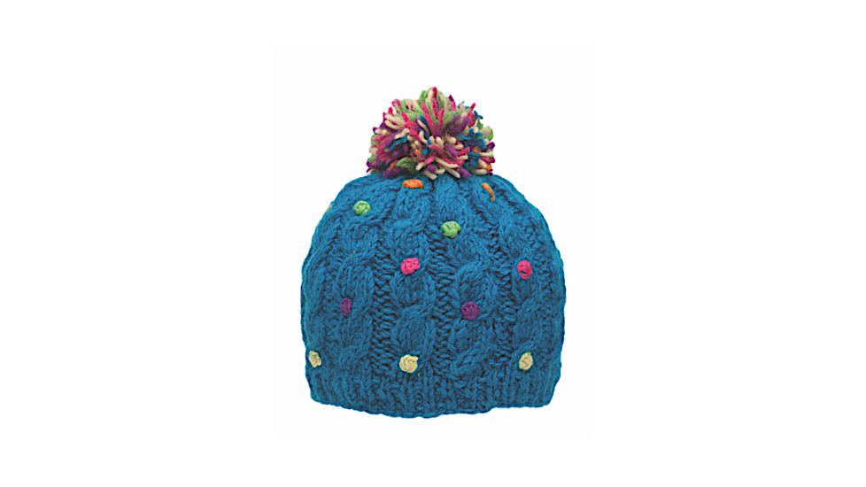 Ambler Dots Beanie- Kids, Azure, Large, F18-0088-A/AZU-L/P1