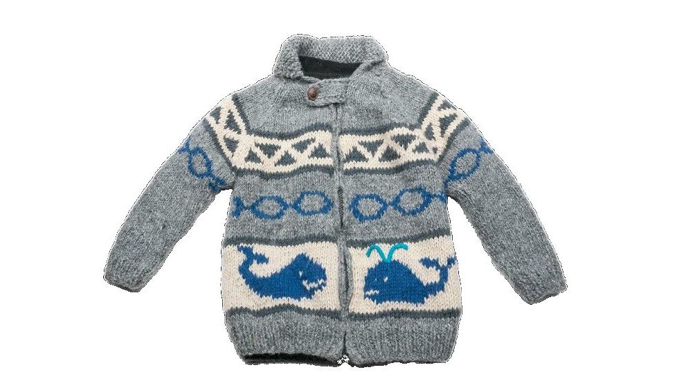 Ambler Whale Sweater - Kid's-S/M -Heather Gray