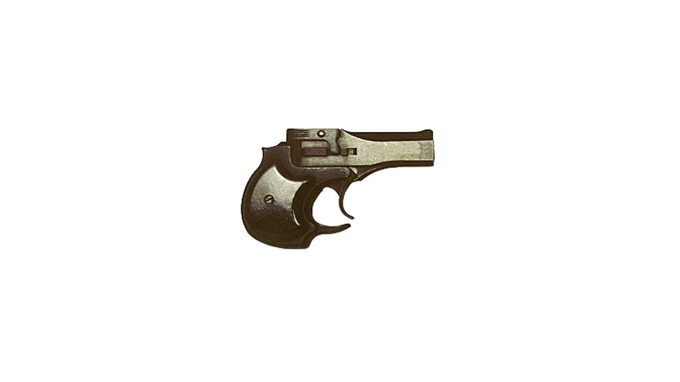 American Derringer Standard Pistol, .22 Winchester Magnum Rimfire, 3in barrel, blued finish steel frame, black grip, 2-barrel, blade front, 2 round magazine, ADSTD.22WRMGR31FRRMPG