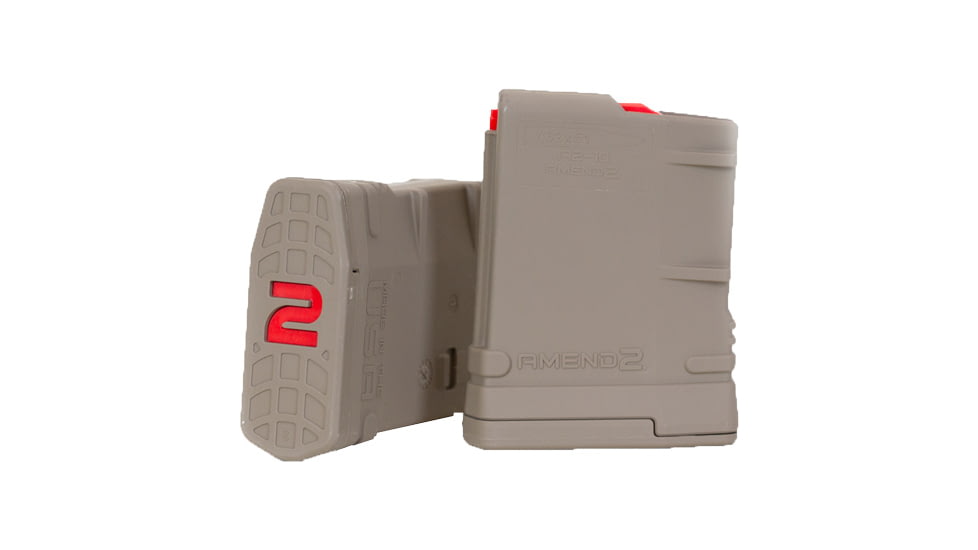 Amend2 Mod-2 Model Rifle Magazine, SR-25/AR-10, 7.62x51, 10-Round, FDE, 762MOD2FDE10-10RD