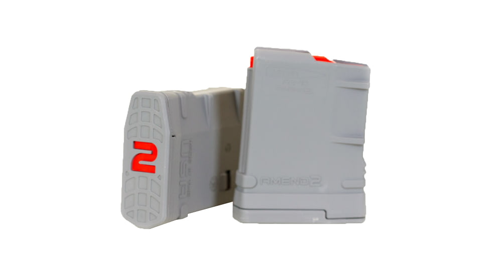 Amend2 Mod-2 Model Rifle Magazine, SR-25/AR-10, 7.62x51, 10-Round, Gray, 762MOD2GRY10-10RD