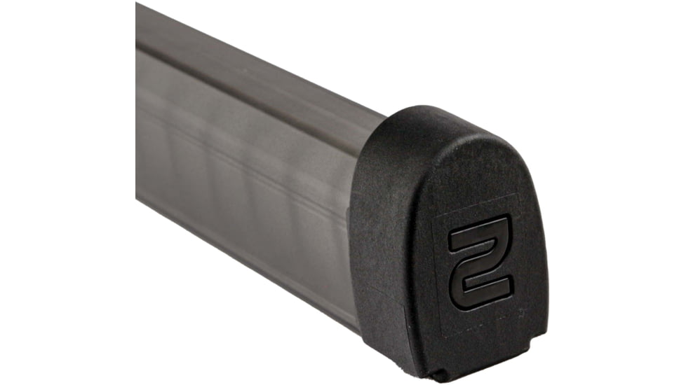 Amend2 A2-Stick Glock Double Stack Pistol Magazine, 9mm Luger, 34 Round, Translucent Smoke, 34, GLKMODCSMK34