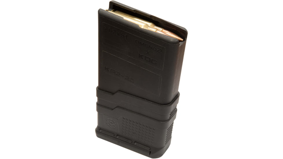 Amend2 Kinetic Development Group Mod-3 Magazine, KA2-20 SCAR 17/17S/20/20S, 7.62x51mm NATO/.308 Winchester, 20 Round, Black, SCARMOD3BLK20-20RD