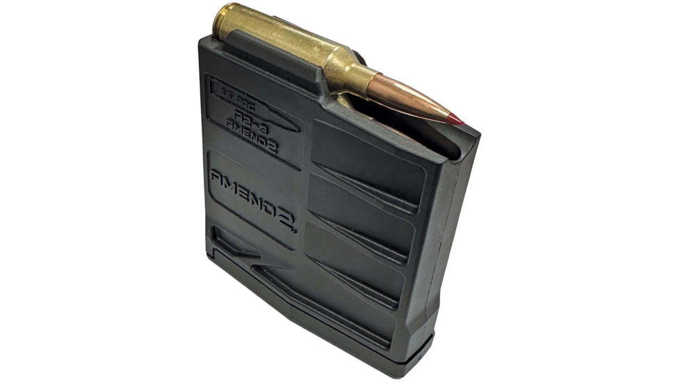 Amend2 6.5 PRC 3 Round Rifle Magazine, Black/Black, SAAICS65BLK3-3RD