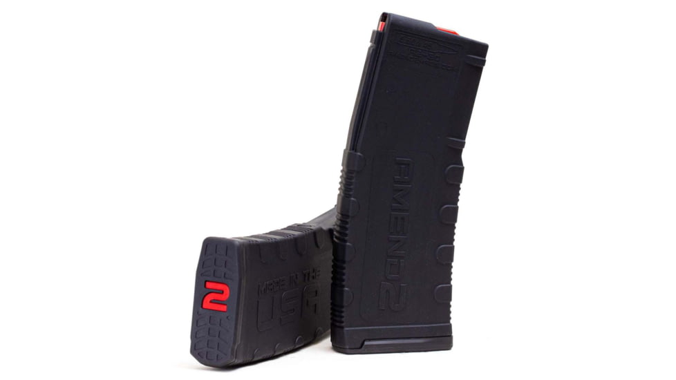 Amend2 Mod-2 Magazine, AR-15/M4/M16, 5.56x45mm NATO/.223 Remington, 30 Round, Black, 556MOD2BLK30-30RD