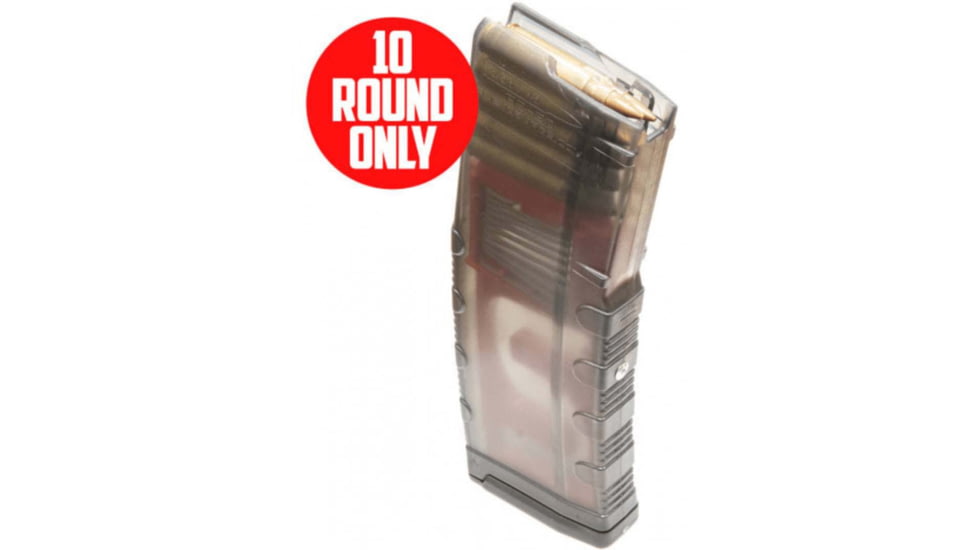 Amend2 Mod-C 10/30 Magazine - Restricted State Compliant, AR-15/M4/M16, 5.56x45mm NATO/.223 Remington, 10 Round, Translucent Smoke, 556MODCS1030-10RD