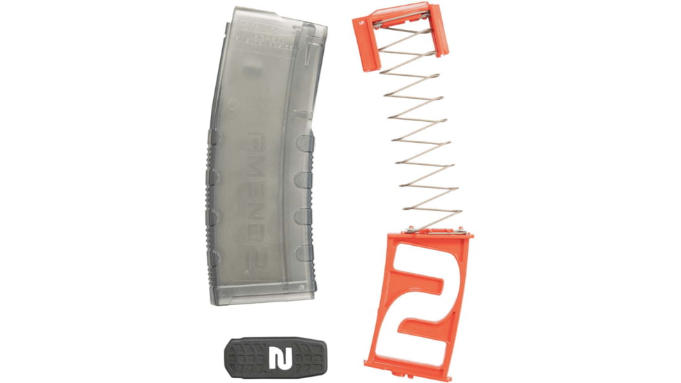 Amend2 Mod-C 10/30 Magazine - Restricted State Compliant, AR-15/M4/M16, 5.56x45mm NATO/.223 Remington, 10 Round, Translucent Smoke, 556MODCS1030-10RD