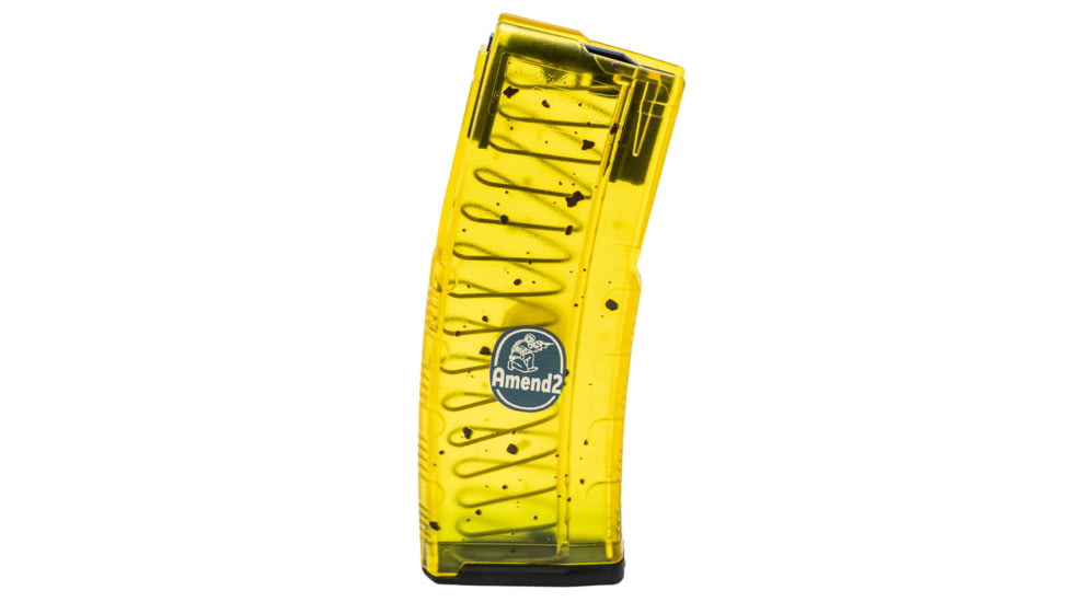 Amend2 MOD-C AR-15, 5.56x45mm NATO, 30 Round Rifle Magazine, Yellow/Green, 556MODCBAN30