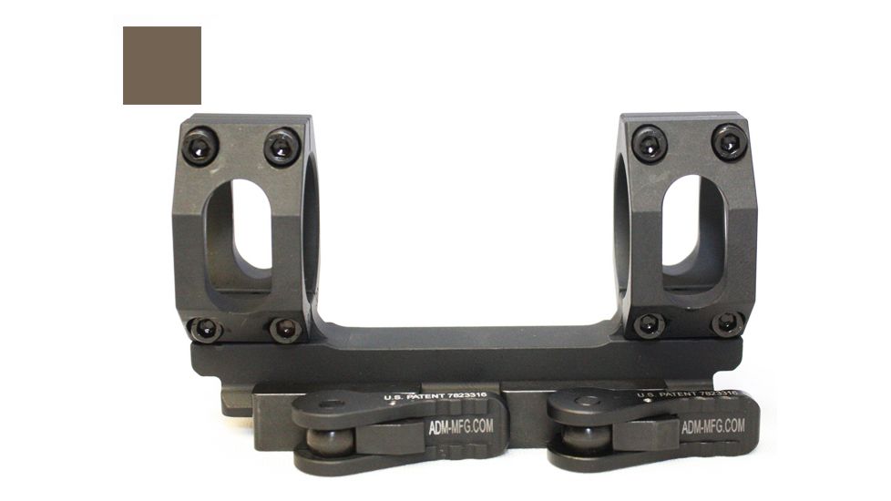 American Defense Manufacturing AD-RECON-S 40 MOA Scope Mount, Tactical Lever, Flat Dark Earth, 34mm, AD-RECON-S-40MOA 34 TAC R FDE