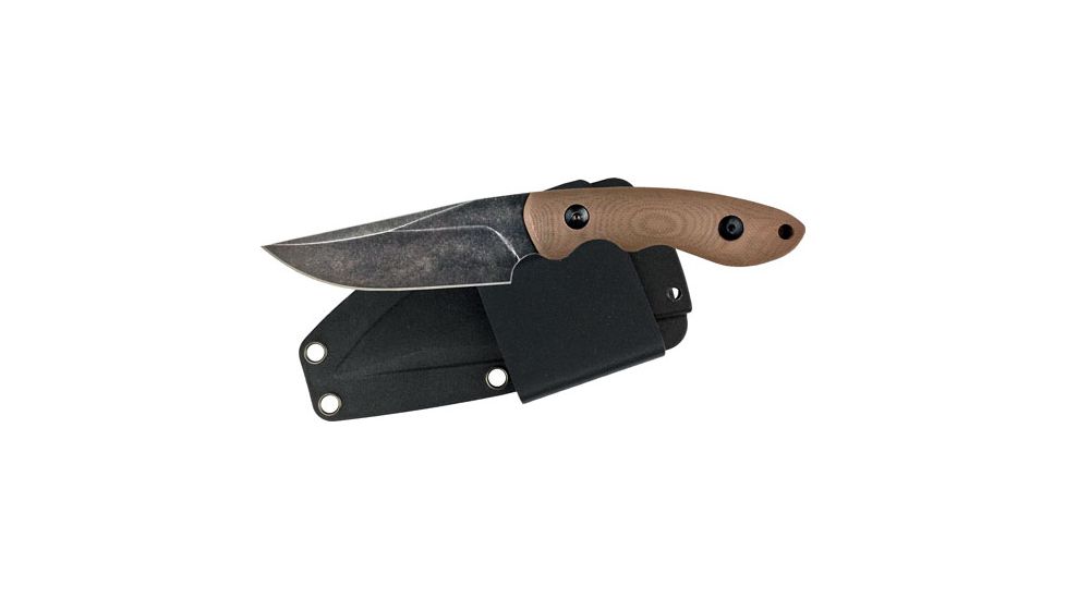 American Buffalo Knife Abkt Elite Desert Predator Fxd Blade 3.5'' Clip Point D2 Steel