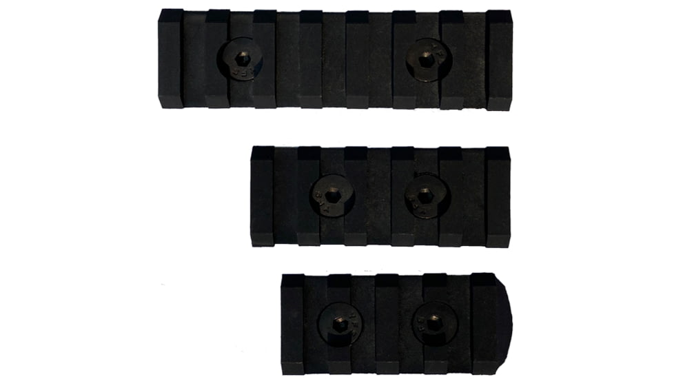 American Built Arms Company Polymer Picatinny Rails, M-LOK Combo Pack 4, 5, 7 Slot, Black, ABAMRC