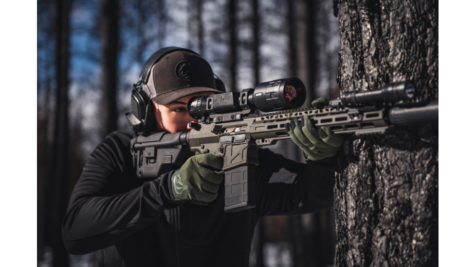 American Defense Manufacturing 1-Piece Extra Wide No Offset QD Mount, Titanium Lever, 34mm Ring Size, Black, AD-RECON-SEW-34-TL