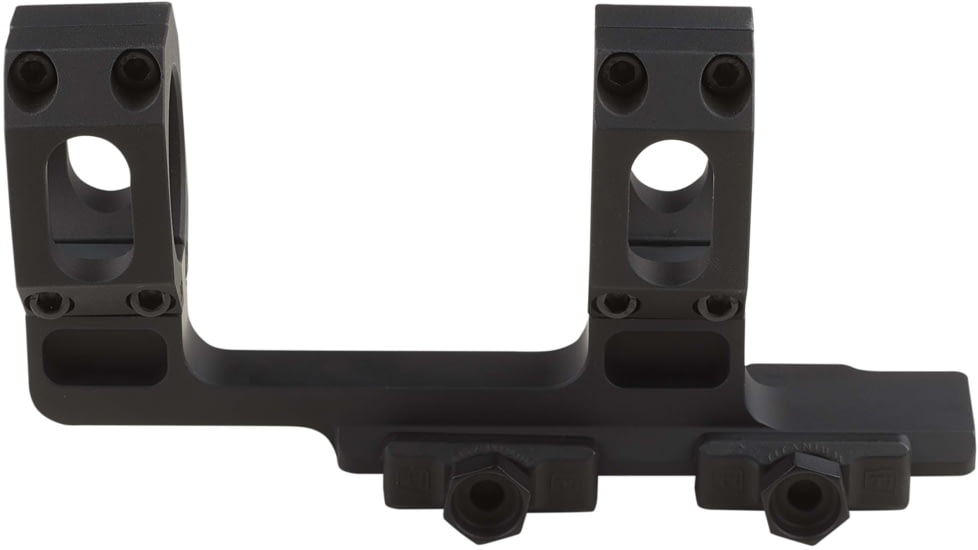 American Defense Manufacturing 2in Offset, 1.93in Top of Rail to Centerline of Rings, 34mm Dual Ring Scope Mount w/ 1/2in Titanium GI Bolts, Black, Small, AD-RECON-H-34-TGIB