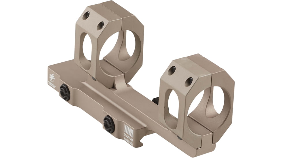 American Defense Manufacturing 2in Offset, 20MOA. 34mm Dual Ring Scope Mount w/ 1/2in Titanium GI Bolts, Flat Dark Earth, Small, AD-RECON-20-MOA-34-FDE-TGIB