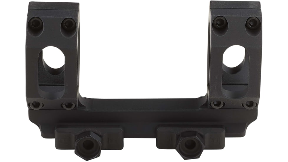 American Defense Manufacturing 30mm Straight Up Dual Ring Scope Mount w/ 1/2in Titanium GI Bolts, Black, Small, AD-RECON-S-30-TGIB