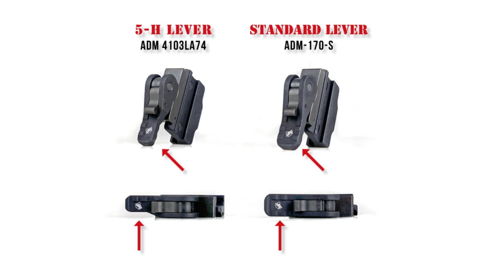 American Defense Manufacturing 5-H Lever, Black, ADM 5-H