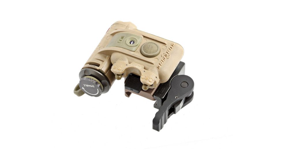 American Defense Manufacturing AD-21 Surefire Helmet Light Mount, Standard Lever, Black, AD-21 STD