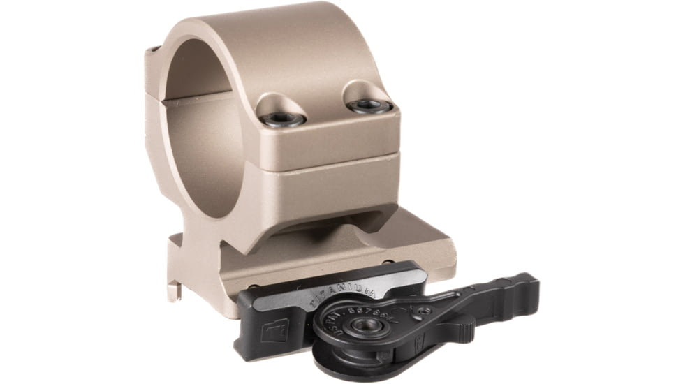 American Defense Manufacturing AD-68 Aimpoint M68/CompM2/Pro Red Dot Sight Mount, Titanium QD Lever, Flat Dark Earth, 1.19 in, AD-68-L-FDE-TL