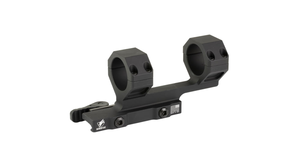 American Defense Manufacturing AD-DELTA-C-M AR-15 Quick Detach Riflescope Mount, 34mm, 1.70in Height, Anodized Finish, Black, AD-DELTA-C-M-34-STD