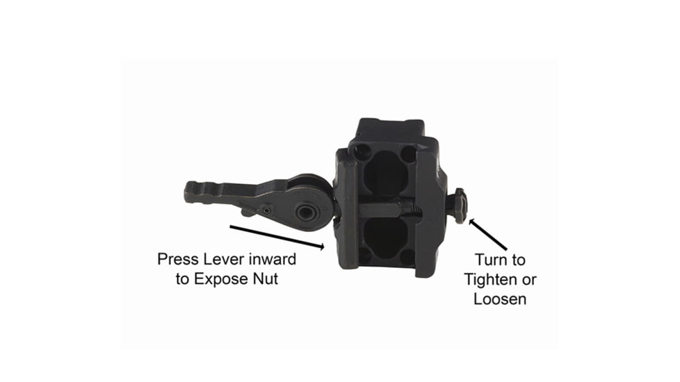 American Defense Manufacturing AD-PVS Mount for T14 Thermal Imaging System, Black, AD-PVS-14 STD-TL