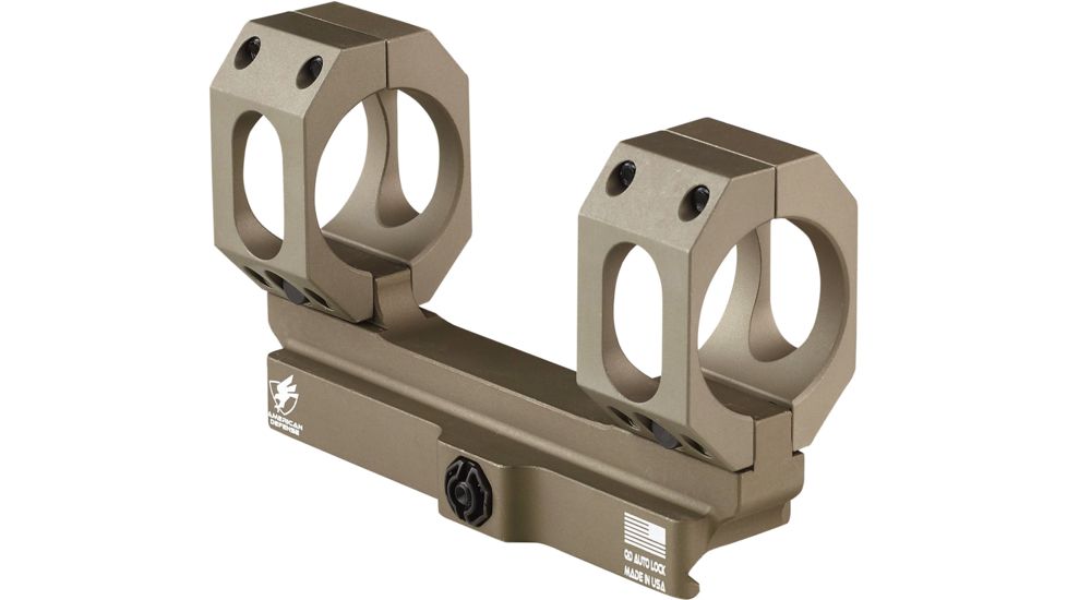 American Defense Manufacturing AD-SCOUT-S Scope Mount, Tactical Lever, Flat Dark Earth, 40mm, AD-SCOUT-S-40-R-FDE-TAC