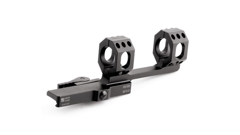American Defense Manufacturing AD-XCOUT-X Scope Mount, Standard Lever, Black, 34mm, AD-SCOUT-X-34-STD