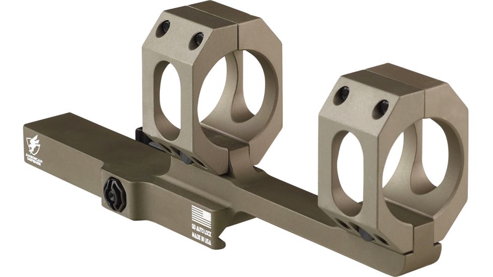 American Defense Manufacturing AD-XCOUT-X Scope Mount, Standard Lever, Flat Dark Earth, 40mm, AD-SCOUT-X-40-FDE-STD