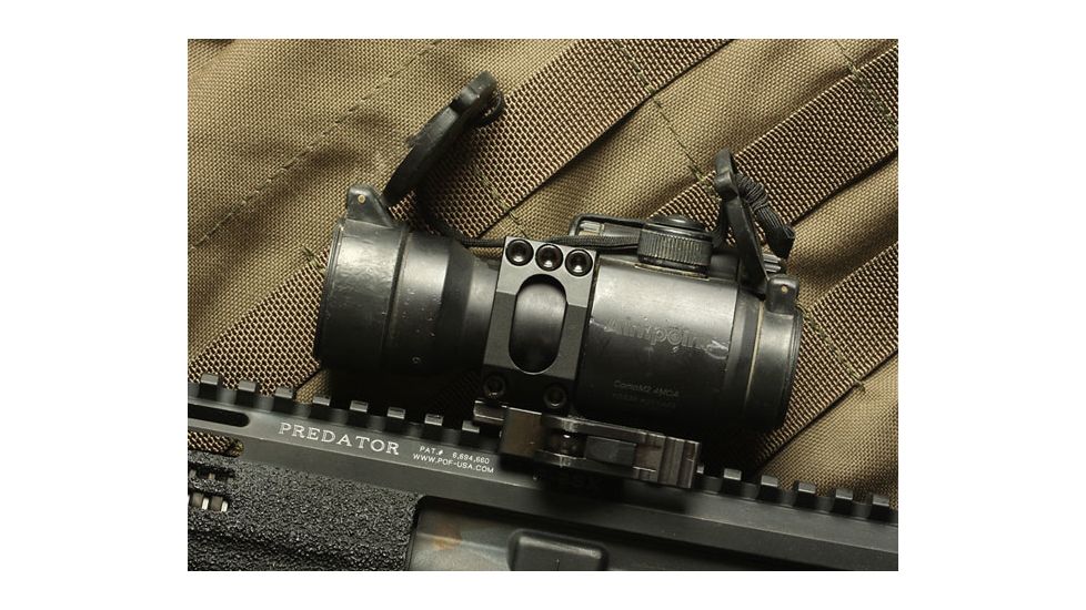 American Defense Manufacturing Aimpoint Low Profile Mount for M68/CompM2/Pro w/ 1/2in Titanium GI Bolt, Black, Small, AD-68-L-TGIB