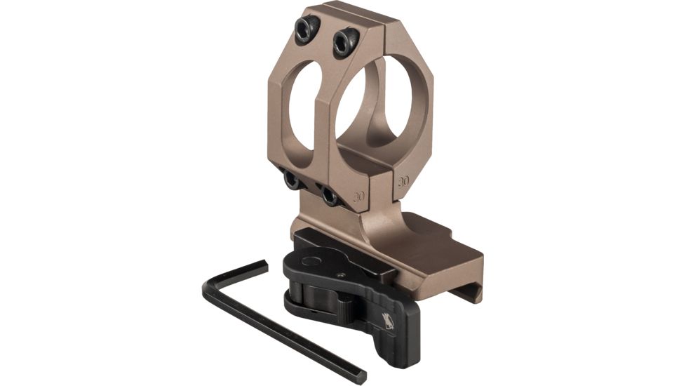 American Defense Manufacturing Aimpoint Standard Mount, Tactical Lever, Flat Dark Earth, 30mm, AD-68 TAC R FDE