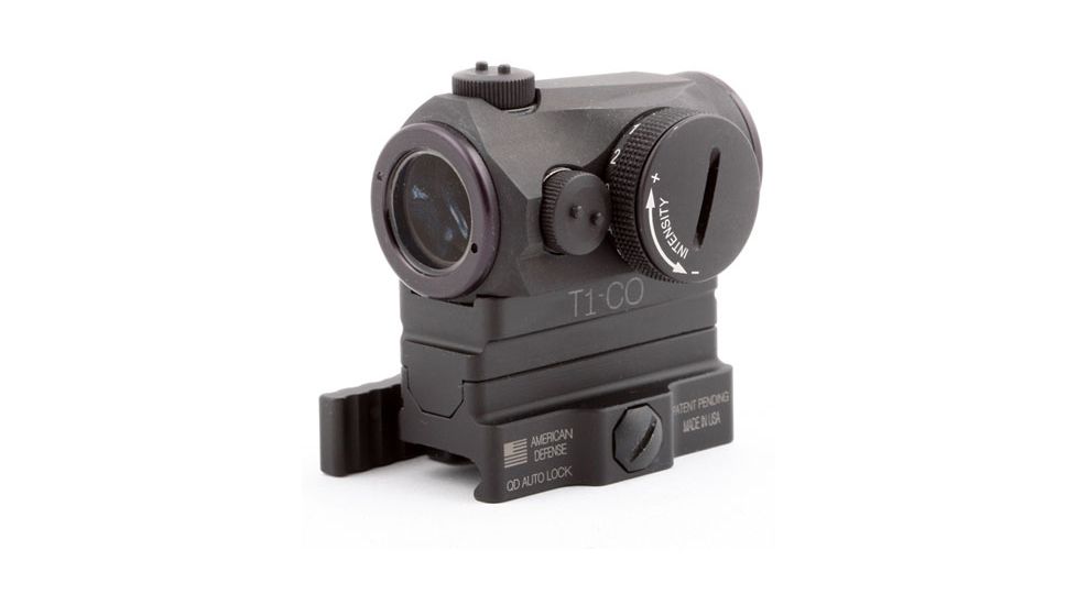 American Defense Manufacturing Aimpoint T1 Micro Cowitnesss Riser, Black, AD-T1-CO