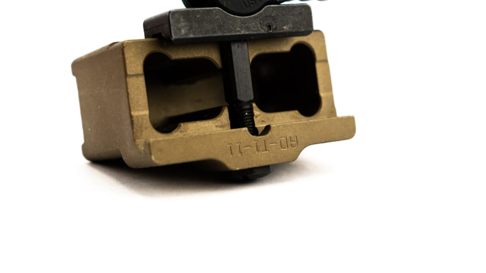 American Defense Manufacturing Aimpoint T1 Micro Mount 1 Piece Lower 1/3rd Co-Witness, Tactical Lever, Flat Dark Earth, AD-T1-11 TAC R FDE