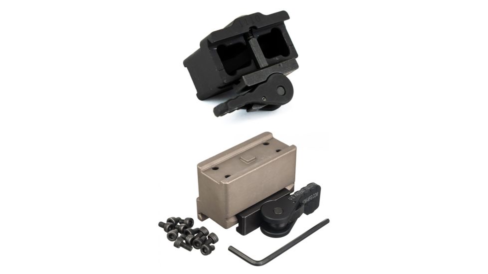 American Defense Manufacturing Aimpoint T1 Micro Mount 1 Piece Lower 1/3rd Co-Witness, Black, Flat Dark Earth