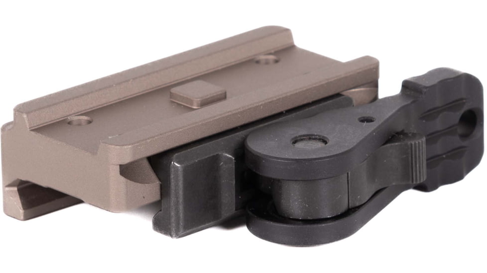 American Defense Manufacturing Aimpoint T1 Micro Mount Low, Tactical Lever, Flat Dark Earth, AD-T1-L TAC R FDE