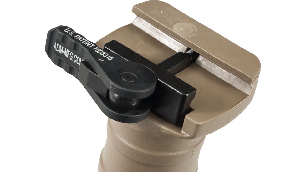 American Defense Manufacturing BattleGrip Quick Detach Short Vertical Grip, Flat Dark Earth, BGV-QDK-FDE