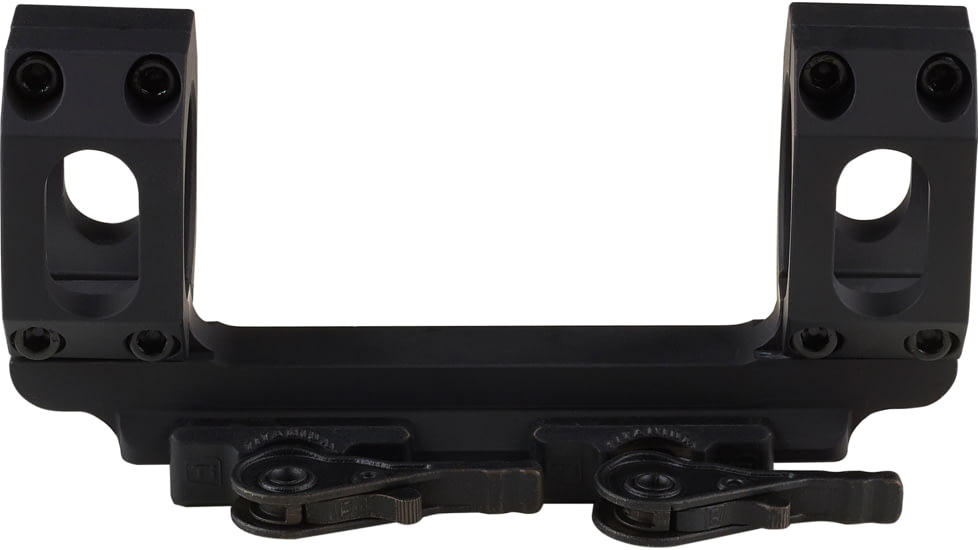 American Defense Manufacturing Dual Ring Scope Mount Straight Up, Spaced Wide to Fit Larger Scoped Like SCHMIDT &amp; BENDER, 1in Rings, Black, AD-RECON-SW 1 STD-TL