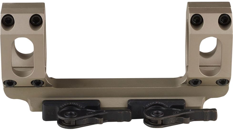American Defense Manufacturing Dual Ring Scope Mount Straight Up, Spaced Wide to Fit Larger Scoped Like SCHMIDT &amp; BENDER, 1in Rings, Flat Dark Earth, AD-RECON-SW 1 STD FDE-TL