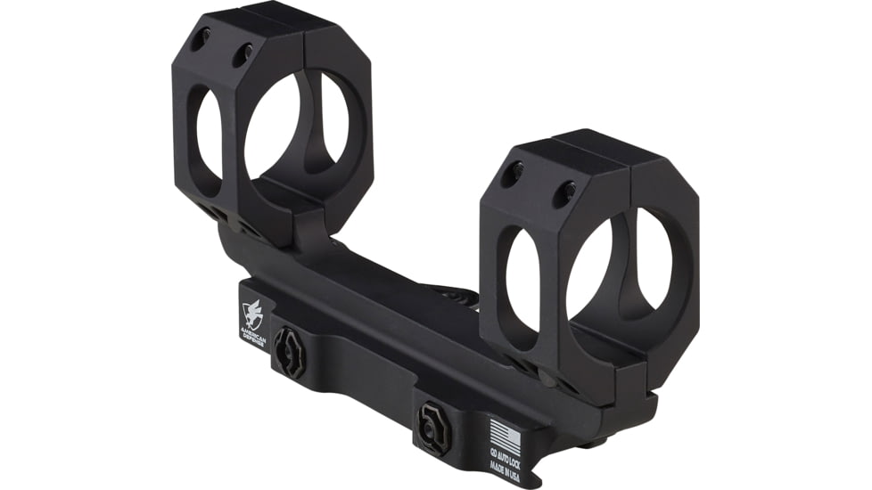 American Defense Manufacturing Dual Ring Scope Mount Straight Up, Spaced Wide to Fit Larger Scoped Like SCHMIDT &amp; BENDER, 30mm Rings, Black, AD-RECON-SW 30 STD-TL