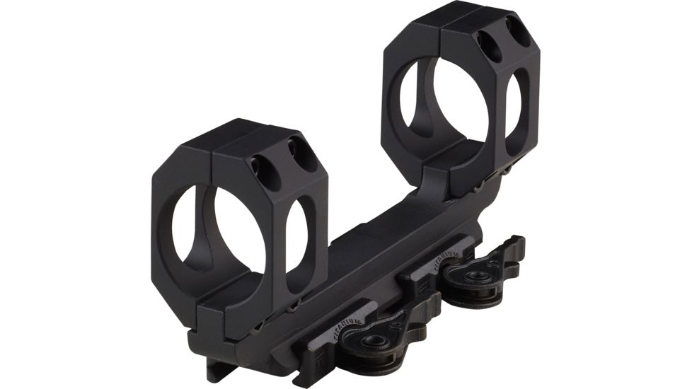 American Defense Manufacturing Dual Ring Scope Mount Straight Up, Spaced Wide to Fit Larger Scoped Like SCHMIDT &amp; BENDER, 30mm Rings, Black, AD-RECON-SW 30 STD-TL