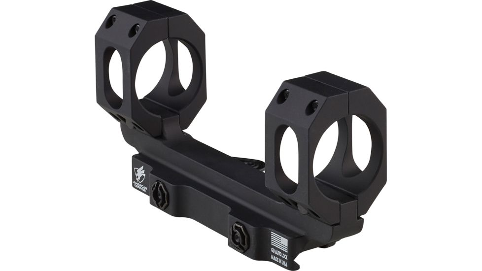American Defense Manufacturing Dual Ring Scope Mount Straight Up, Spaced Wide to Fit Larger Scoped Like SCHMIDT &amp; BENDER, 32mm Rings, Black, AD-RECON-SW 32 STD-TL