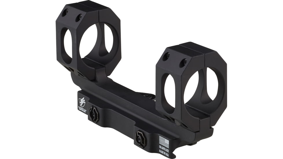 American Defense Manufacturing Dual Ring Scope Mount Straight Up, Spaced Wide to Fit Larger Scoped Like SCHMIDT &amp; BENDER, 34mm Rings, Black, AD-RECON-SW 34 STD-TL