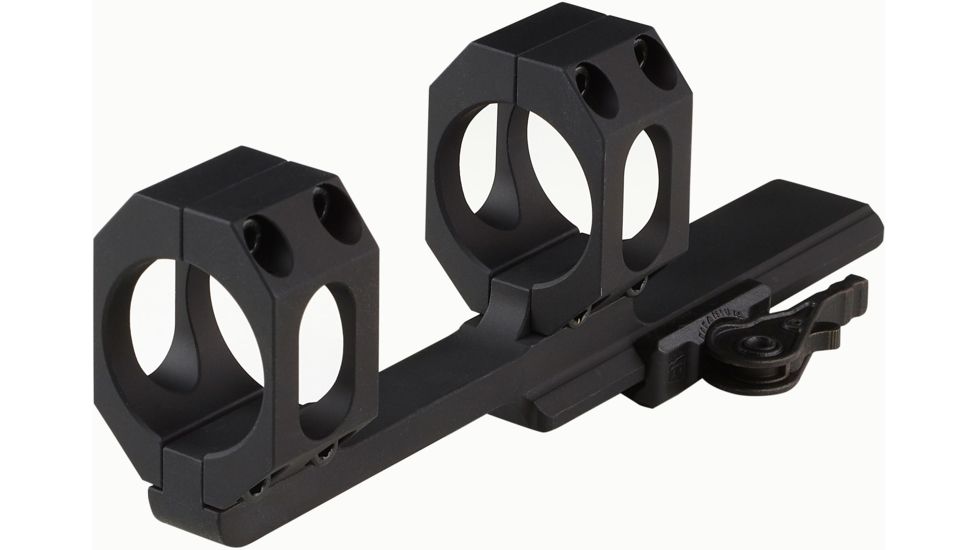 American Defense Manufacturing Dual Ring Scope Mount w/ a 3in Offset, Single QD Lever, 1in Rings, Black, AD-SCOUT-X 1 STD-TL