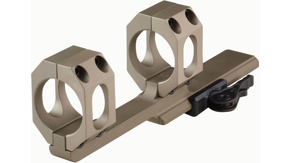 American Defense Manufacturing Dual Ring Scope Mount w/ a 3in Offset, Single QD Lever, 1in Rings, Flat Dark Earth, AD-SCOUT-X 1 STD FDE-TL