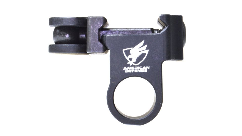 American Defense Manufacturing Harris Swivel Bipod Mount, Black, Small, AD-BP-P2-TL