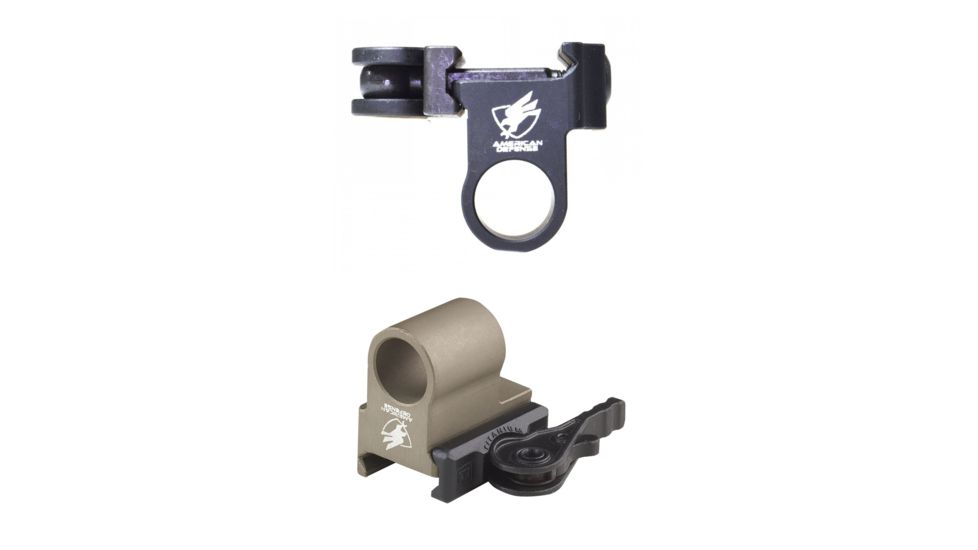 American Defense Manufacturing Harris Swivel Bipod Mount, Black, Flat Dark Earth