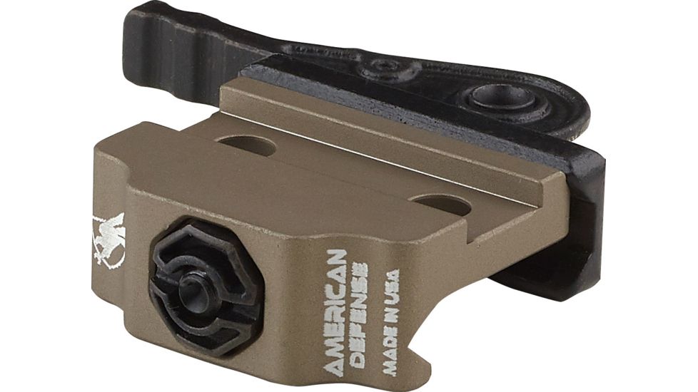 American Defense Manufacturing Low Mount for Leupold Prismatic, Spacers are supplied w/ the optic, Flat Dark Earth, AD-20 STD FDE-TL