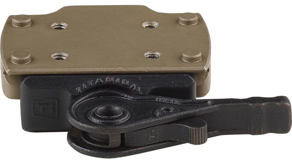 American Defense Manufacturing Leupold Deltapoint Pro Red Dot Sight Mounts, Titanium Lever, Flat Dark Earth, AD-TR STD FDE-TL