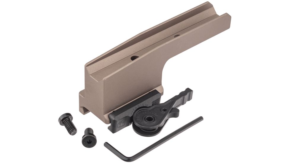 American Defense Manufacturing QD Auto Lock Cantilever ACOG Base, Flat Dark Earth, Small, AD-B3-C-FDE-TL